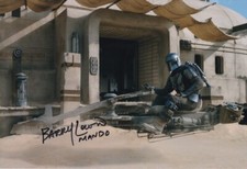 BARRY LOWIN signed Autogramm 20x30cm STAR WARS MANDO in Person autograph COA