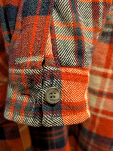 Abercrombie & Fitch Flannel Shirt Jacket Mens Large Plaid Shacket Quilt Lined - Picture 15 of 24