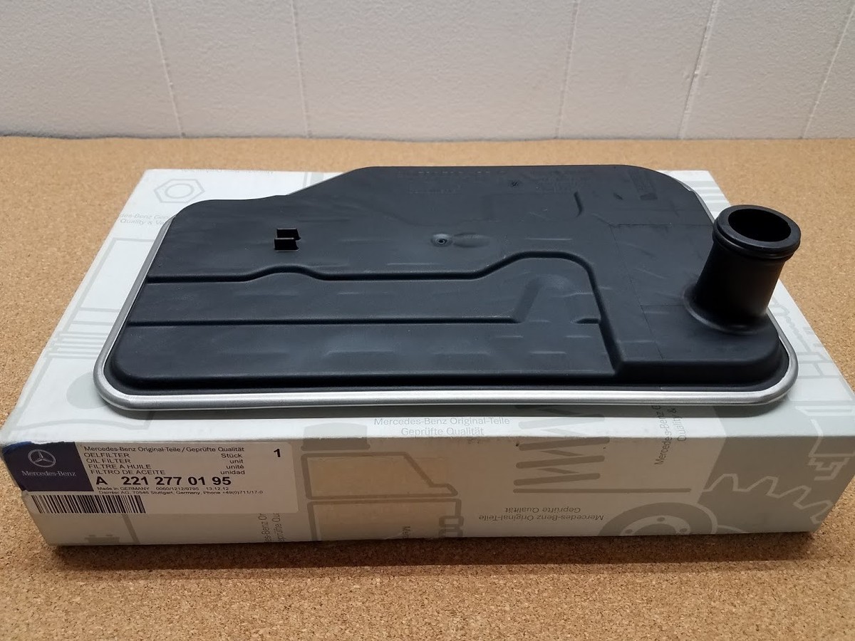 NEW GENUINE MERCEDES BENZ FRONT PLATE TRANSMISSION OIL FILTER OEM 