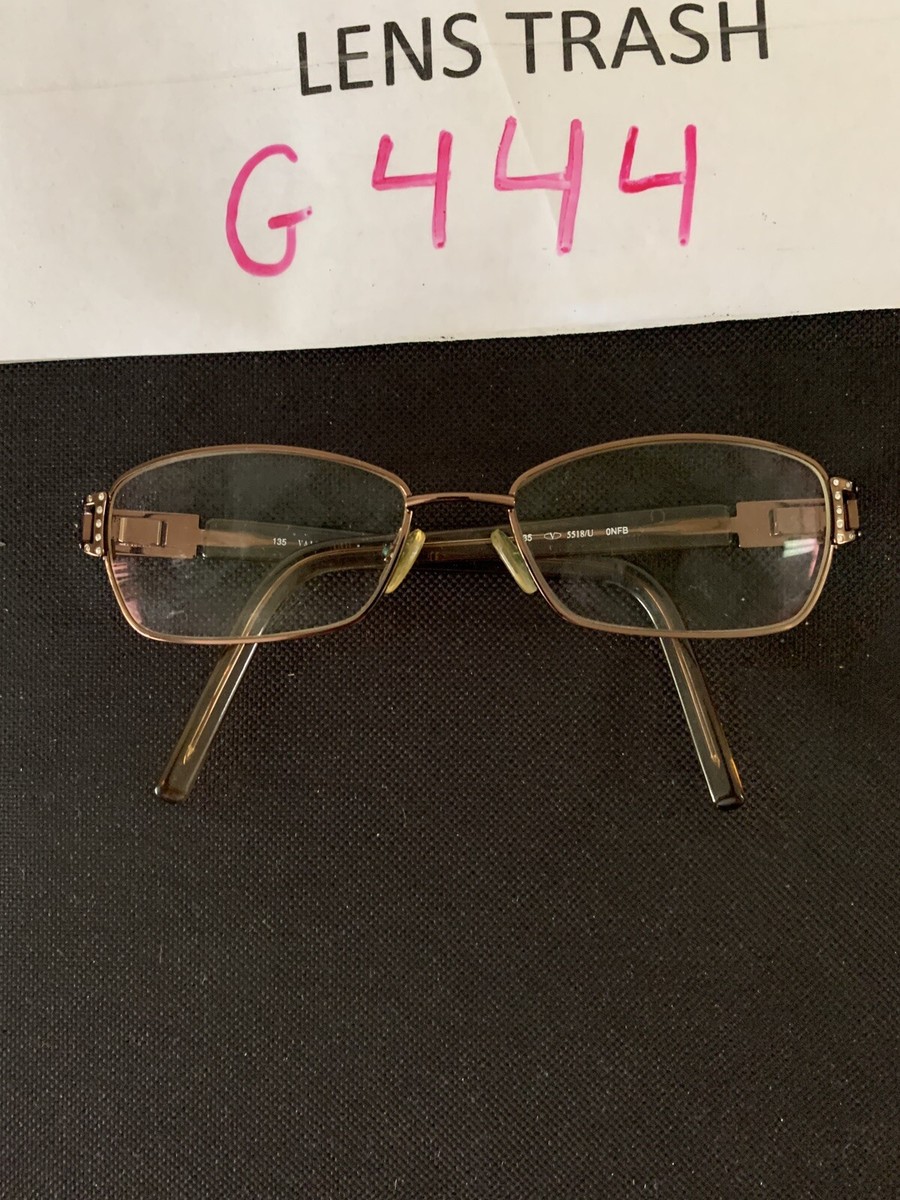 VALENTINO V5518/U 0NFB Italy Dark Brown/Crystal Eyeglasses
