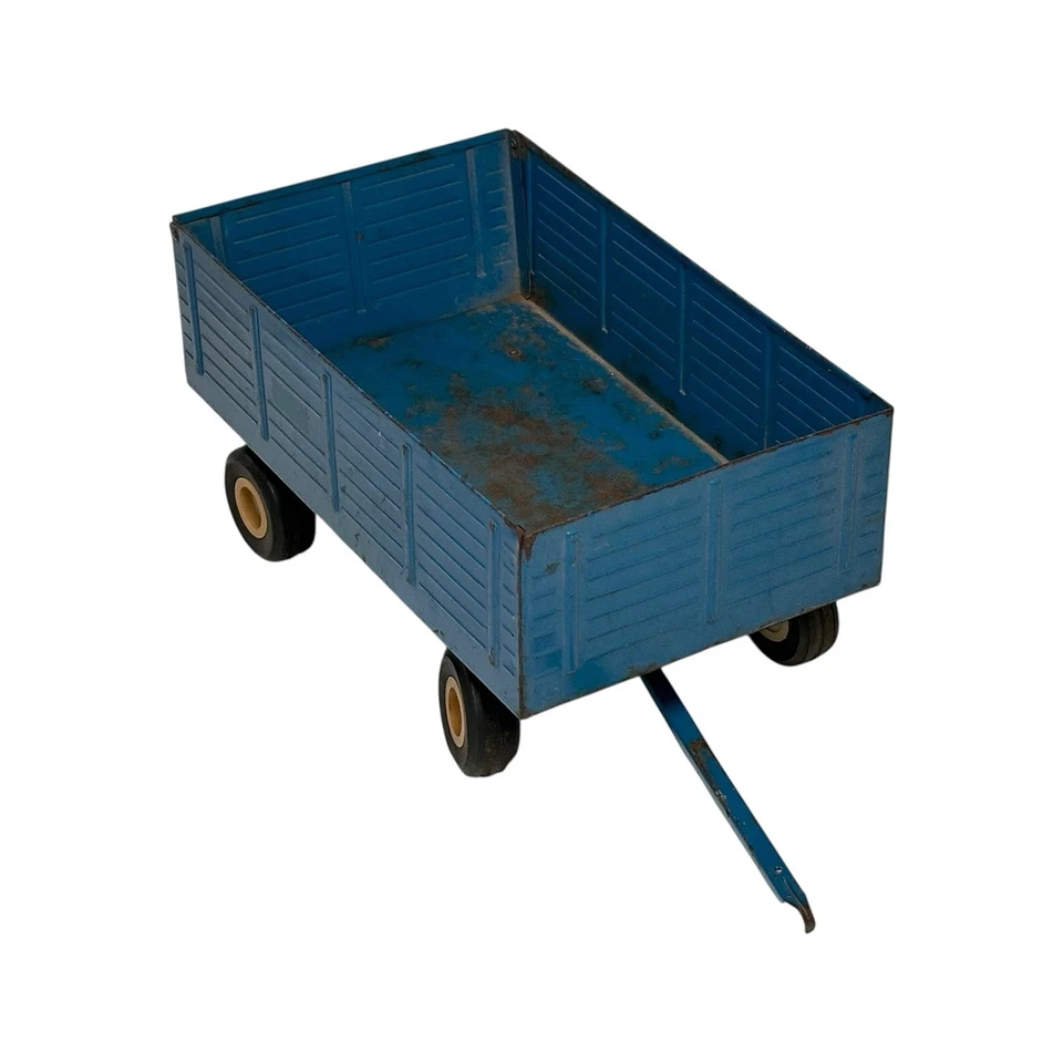 VINTAGE ERTL FORD THE BIG BLUE FORAGE WAGON #806 PRESSED STEEL 1:16 - Image 2 of 4