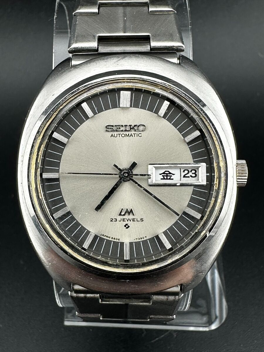 1971 Seiko LM Men's Automatic Day Date Kanji/Eng 36mm Watch 5606-7160 Running 1971 Seiko LM Men's Automatic Day Date Kanji/Eng 36mm Watch 5606-7160 Running