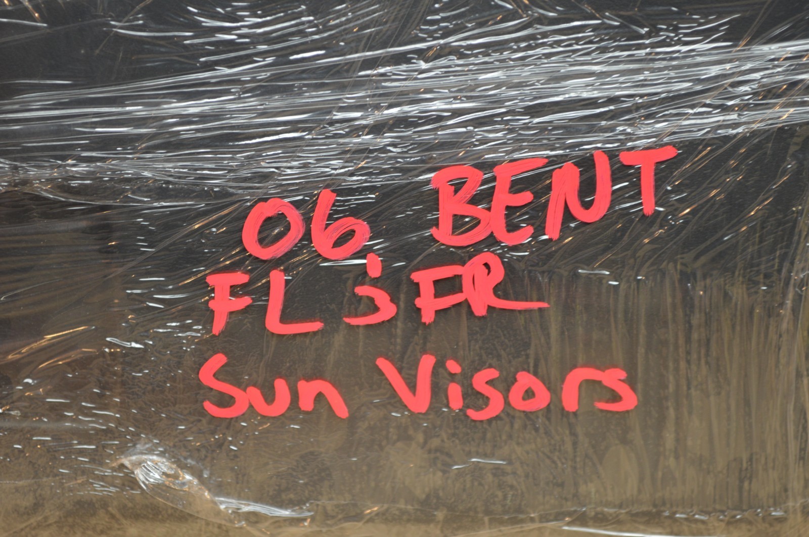 05-09 BENTLEY ARNAGE T FRONT DRIVER & PASSENGER SUNVISORS SUN VISOR BLACK PAIR 