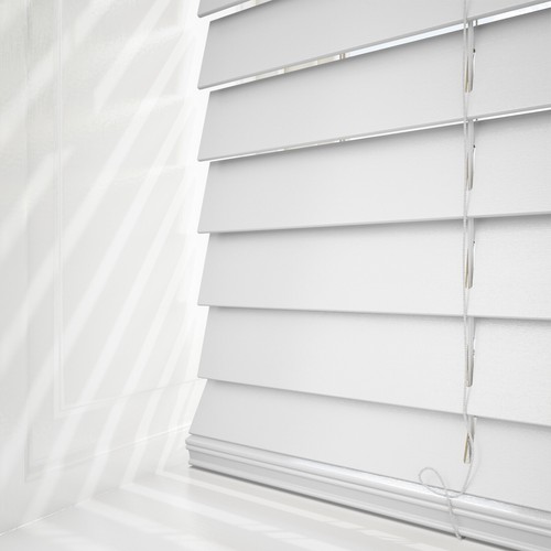 Embossed Window Blinds 50mm Slats Venetian Blinds White 45-240cm(W) 137/225cm(D) - Picture 6 of 12