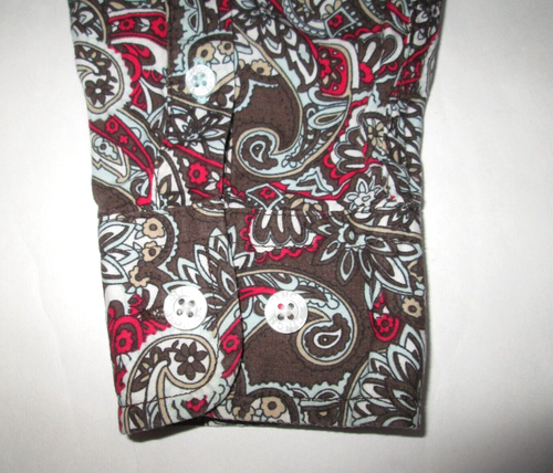Cinch Paisley Button Down Western Shirt Youth Boy's L 12 - Picture 5 of 7