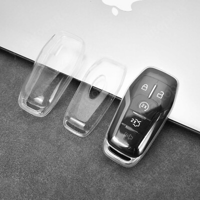 Clear FOB TPU Case Cover For Ford Edge Lincoln Lico 3 4 5 6 Buttons Smart Key US