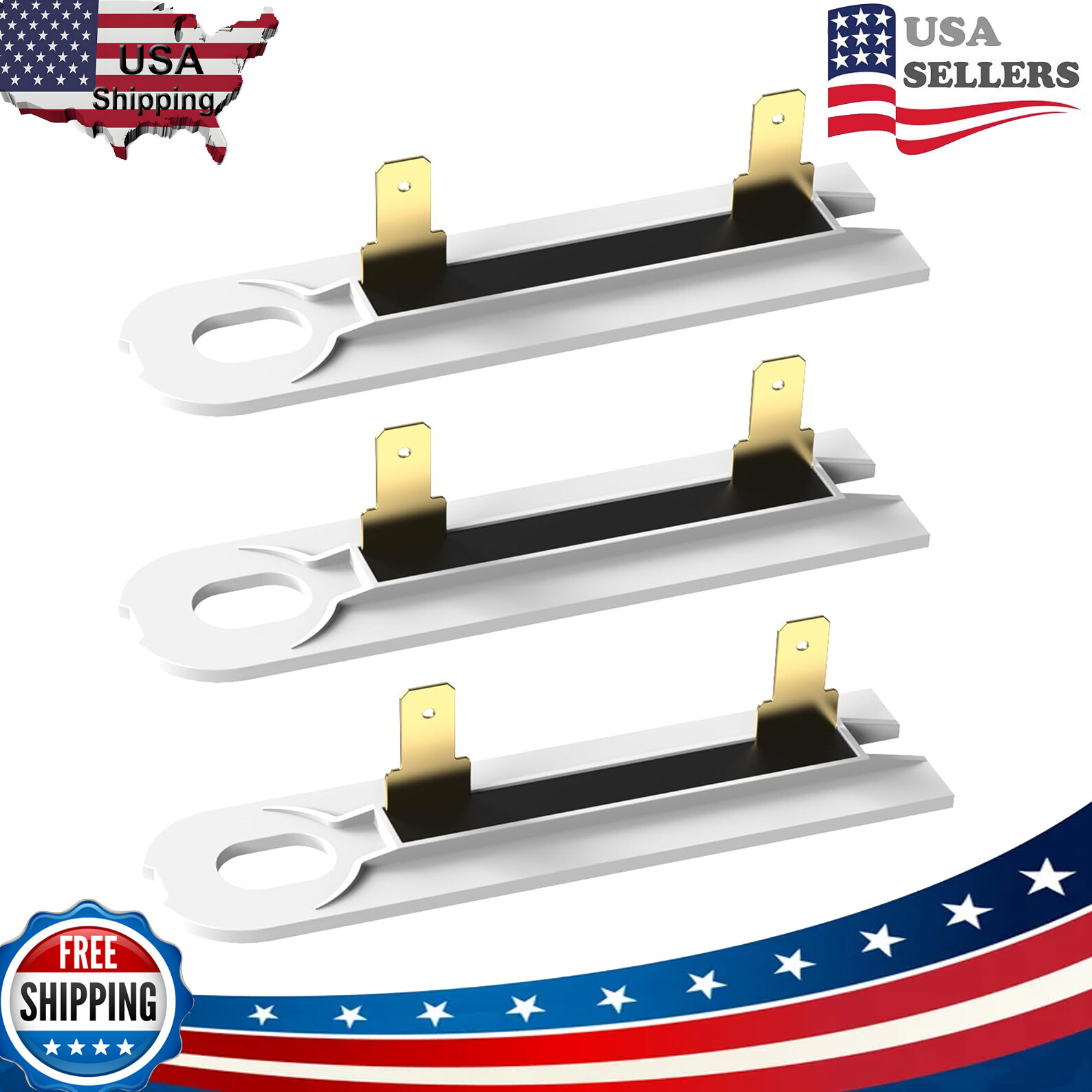 Whirlpool Kenmore Maytag Dryer Thermal Fuse G4AP0500 TF 091C 3392519 3 Pack