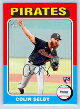 2024 Topps Heritage Baseball - Colin Selby - Pittsburgh Pirates - RC - #150