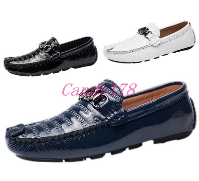 Scarpe casual da uomo Moccasins Patent Leather uomos Loafers Gommino Leather Driving Shoes Casual Size Scarpe casual da uomo Moccasins Patent Leather uomos Loafers Gommino Leather Driving Shoes Casual Size