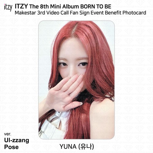 ITZY 8th Mini Album Born To Be Makestar 3rd Video Call Fan Sign Event Photocard - Picture 24 of 27