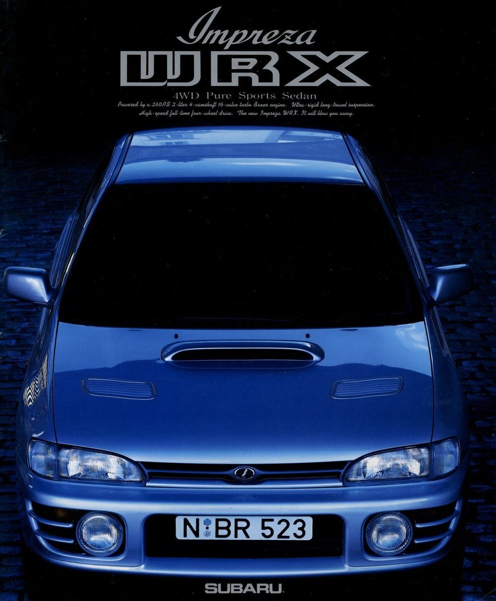 Catalog] 1994 Subaru Impreza WRX Brochure GC8 EJ20 WRC Colin McRae
