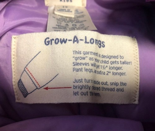 Lands end size 14 Snow Pants purple - Picture 10 of 10