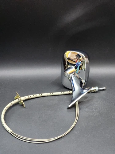 NOS OEM GM 1972 72 Chevy Nova Remote Mirror Chrome 9885008 D33 Driver Left