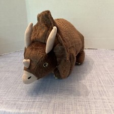 KOHLS CARES BROWN DINOSAUR TRICERATOPS PLUSH PREHISTORIC TOY FIGURE