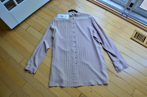 Vintage Jacqueline Ferrar 100% Silk Blouse + Pants Size Tall Large - Picture 2 of 18