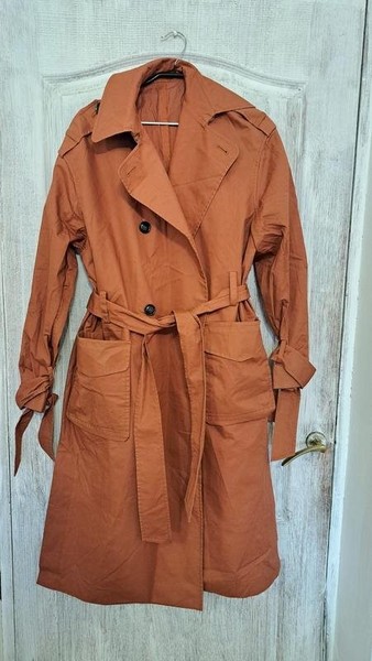 Women & Other Stories Trench Coat Orange 38