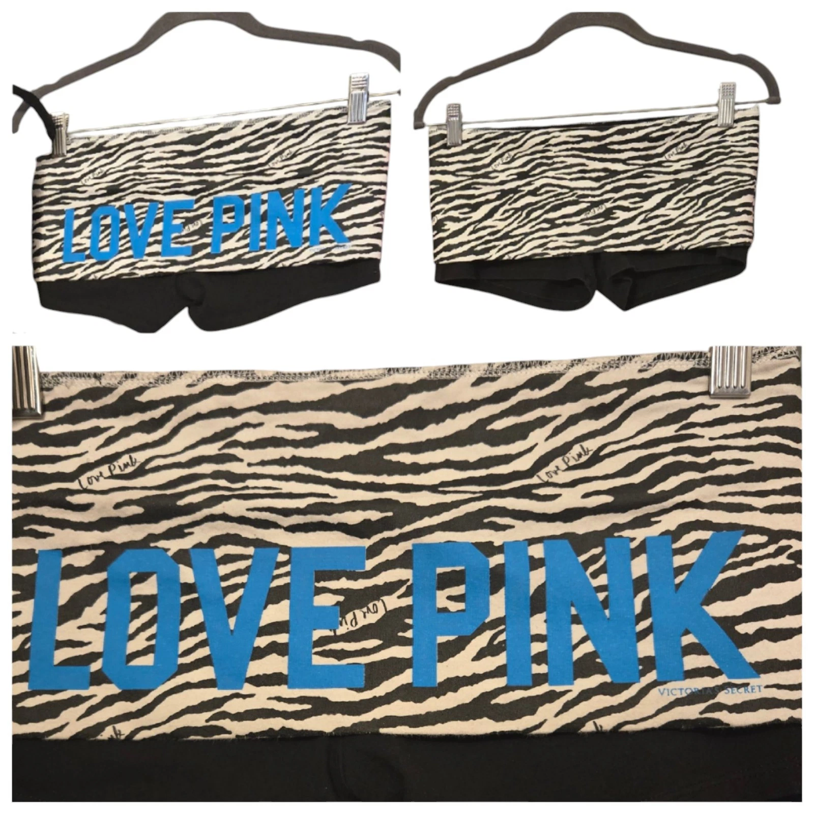 victoria-secret-vs y2k vintage foldover zebra shorts