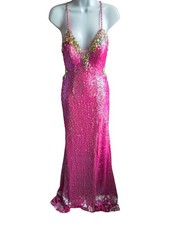 Blush Prom by Alexia Pink Sequined Gown Size 2