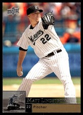 Matt Lindstrom 2009 Upper Deck #656 Marlins MLB READ FREE SHIPPING AutographDen