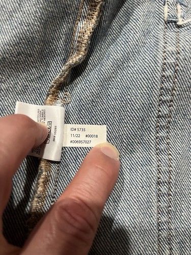 Damen Express Jeansjacke mit Gürtel Gr. S 100% Baumwolle Langarm - Bild 7 von 7
