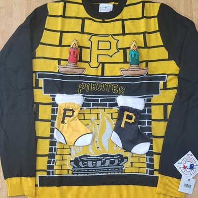 Pittsburgh Pirates MLB Genuine Merchandise Medium 3D Ugly Sweater Team Color NEW