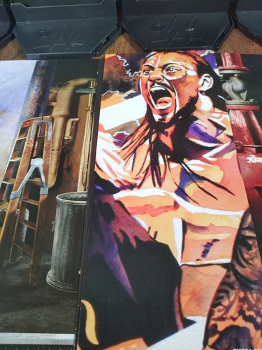 WWE Menge 20 Kunststoff Display Ständer Actionfigur Mattel Elite + 21 Kulissen - Bild 5 von 6