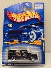 MATTEL WHEELS 2001 COLLECTION NO 185 ARMORED CAR, 53724-910, BLACK