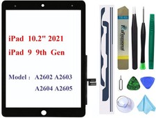 Screen Replacement for iPad 9 10.2" Digitizer with Full Repair Kit Black 
