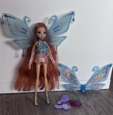 Winx Club Bloom Glam Magic Enchantix Mattel Fee Fairy Doll mit Original-Zubehör