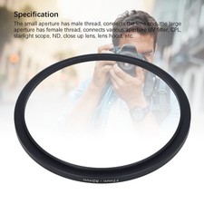 Filter Adapter Ring Black Wear Resistance Compact Design Camera Lens Converter