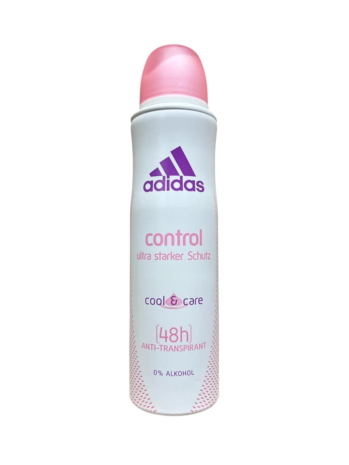 Adidas Control Desodorante Spray Mujer 150ml x2, 48H, 0% Alcohol, Fresco y Cuidado Foto 2 de 4