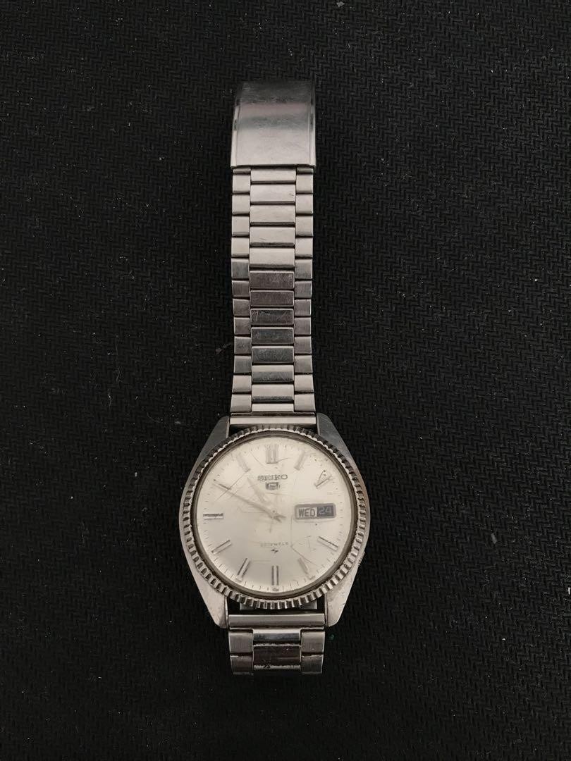 SEIKO 5 5126-8050 Automatic Watch 23 Jewels Vintage Silver