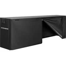 8ft Firewood Log Rack Cover 600D Oxford Waterproof Wood Storage Cover w/ Zipper