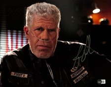 Ron Perlman Signed Sons of Anarchy Clay Morrow Photograph 11x14 Beckett