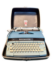 Vintage Used SCM Smith Corona Coronet Electric Typewriter with Case Working thumbnail