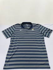 Nike Men's Navy Striped Dri-FIT Victory Golf Polo XL