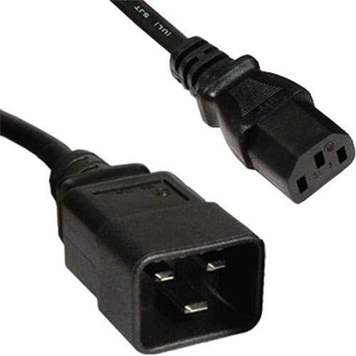 Cablenet 5m C20 - C13 Black PVC 1.5mm Power Lead