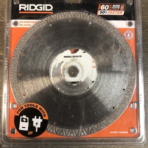 Ridgid Turbi-V Turbo Rim Diamond Blade 9" for Masonry High Efficiency Cutting