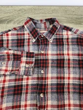 RedHead Flannel Shirt Men's Small Red Plaid Long Sleeve Outdoors Button-Down