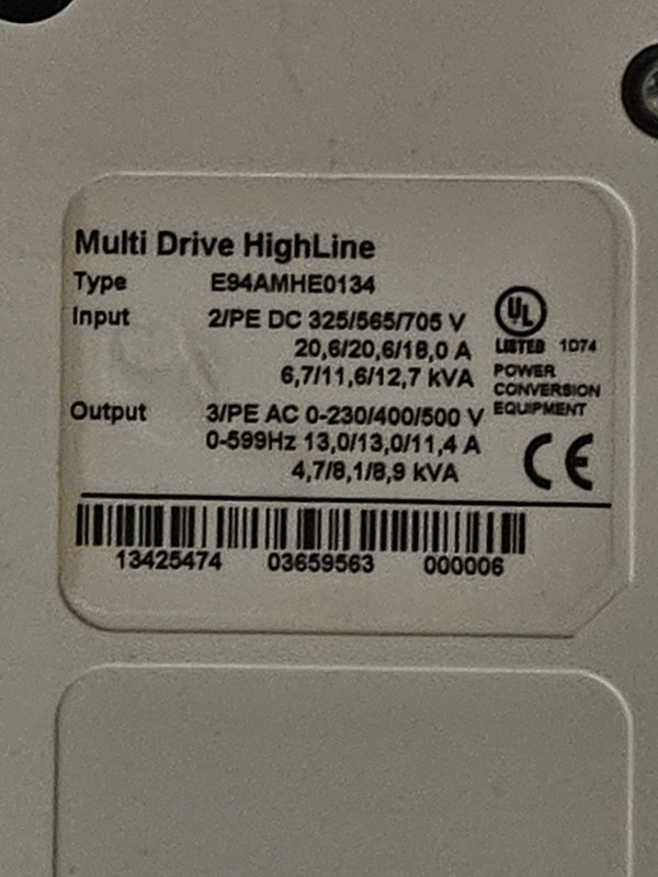 Lenze Muliti Drive High Line E94AMHE0134 Servo Drive