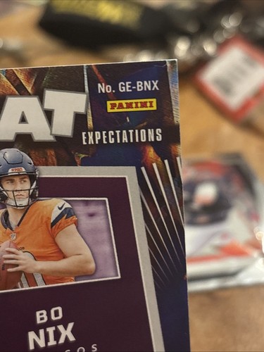 2024 Panini Illusions Bo Nix Great Expectations Memorbilia Card Rookie RC - Picture 8 of 11