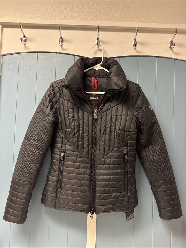 Chaqueta de esquí con cuello acolchado postal negra talla IT 42 US 4/6 Foto 2 de 4