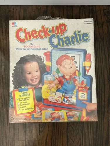 VINTAGE Check Up Charlie The Doctor Game Milton Bradley 1995 Sealed New In Box