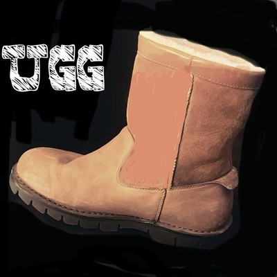 Men s Ugg Leather And Suede Boots Sz 10 Orig$200