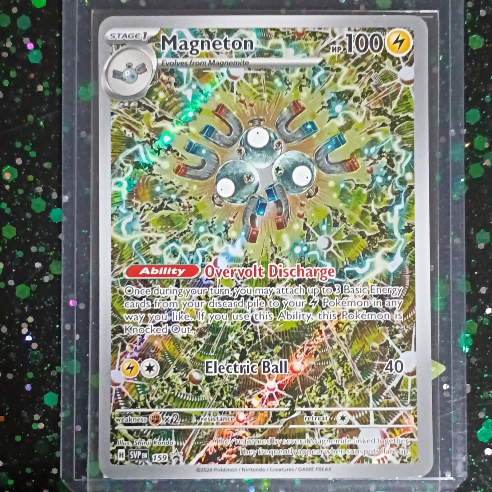 Pokemon Magneton 159 SV Scarlet & Violet Promo Holo PC Exclusive Mint 2024