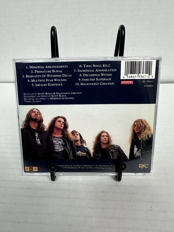 Malevolent Creation: The Ten Commandments Cd 1991  (VG+) Foto 2 de 4