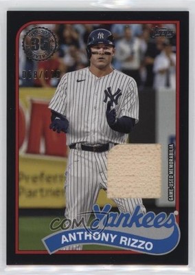 2024 Series 1 1989 Topps Baseball Relics Black /199 Anthony Rizzo #89BR-ARZ 1di2