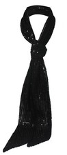 Small Scarf Fashionable Sequins Decoration Neck Wrap Accessories Party Wear