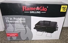 17” Portable Charcoal Grill Flame Glo – Compact BBQ Grill for Camping Tailgating