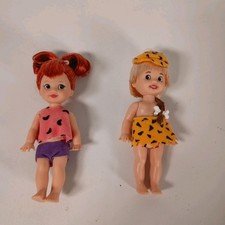 Barbie The Flintstones Kelly & Tommy as Pebbles and Bamm Bamm Dolls